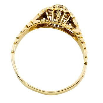 9ct gold Diamond Ring size R